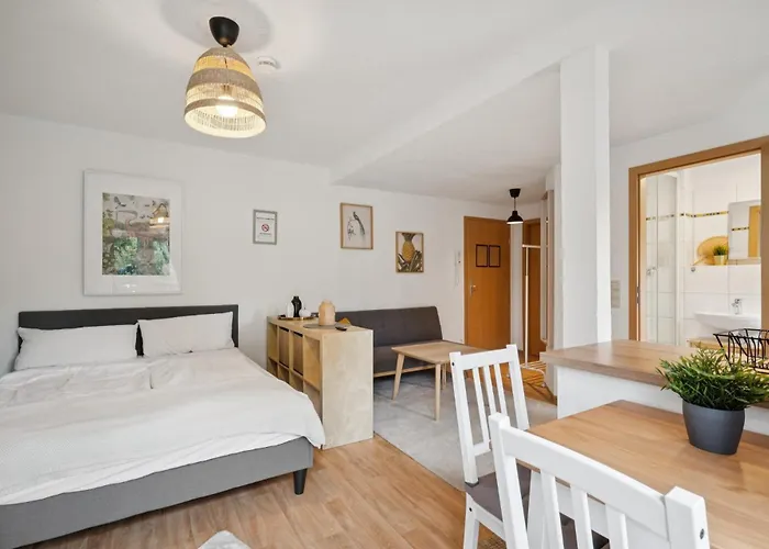 Apartman Jenapartments Studio Am Bahnhof - Zentral, Terrasse